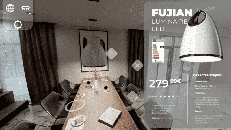 Showroom virtuel ameublement