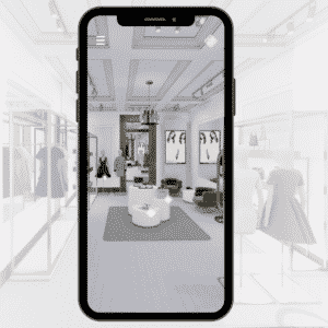 Magasin de luxe en 3D